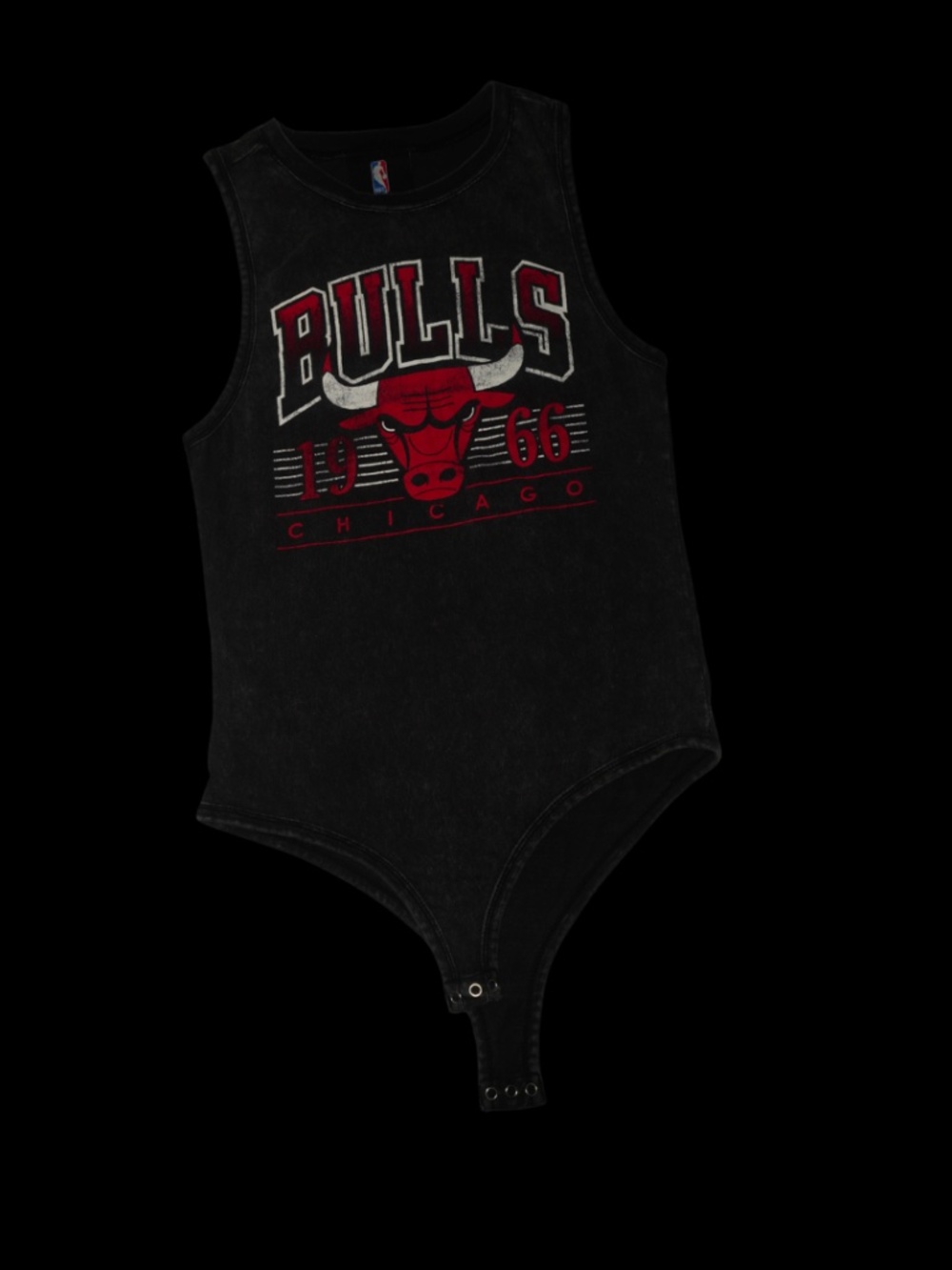 NBA Women's Black and Grey Bodysuit